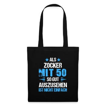 At 50 good-looking gambler - Tote Bag - black - Front