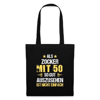 At 50 good-looking gambler - Tote Bag - black - Front