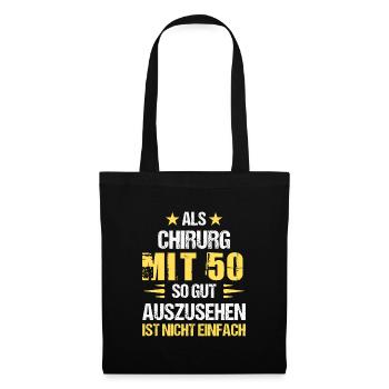 Good looking surgeon at 50 - Tote Bag - black - Front
