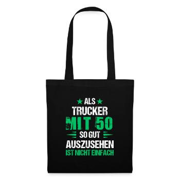 Good looking trucker at 50 - Tote Bag - black - Front