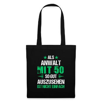À 50 ans, bel avocat - Sac en tissu - noir - Devant