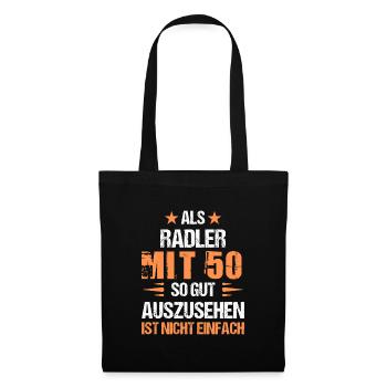 À 50 ans, beau cycliste - Sac en tissu - noir - Devant