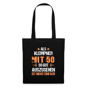 With 50 handsome plumber - Tote Bag - black - Front