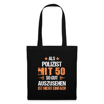 At 50 handsome cop - Tote Bag - black - Front