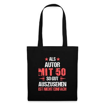 At 50 good-looking author - Tote Bag - black - Front