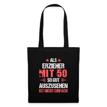 At 50 good-looking educator - Tote Bag - black - Front