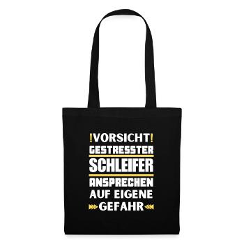 Ne parlez pas à un broyeur stressé ! - Sac en tissu - noir - Devant
