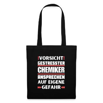 Don't talk to a stressed chemist! - Tote Bag - black - Front