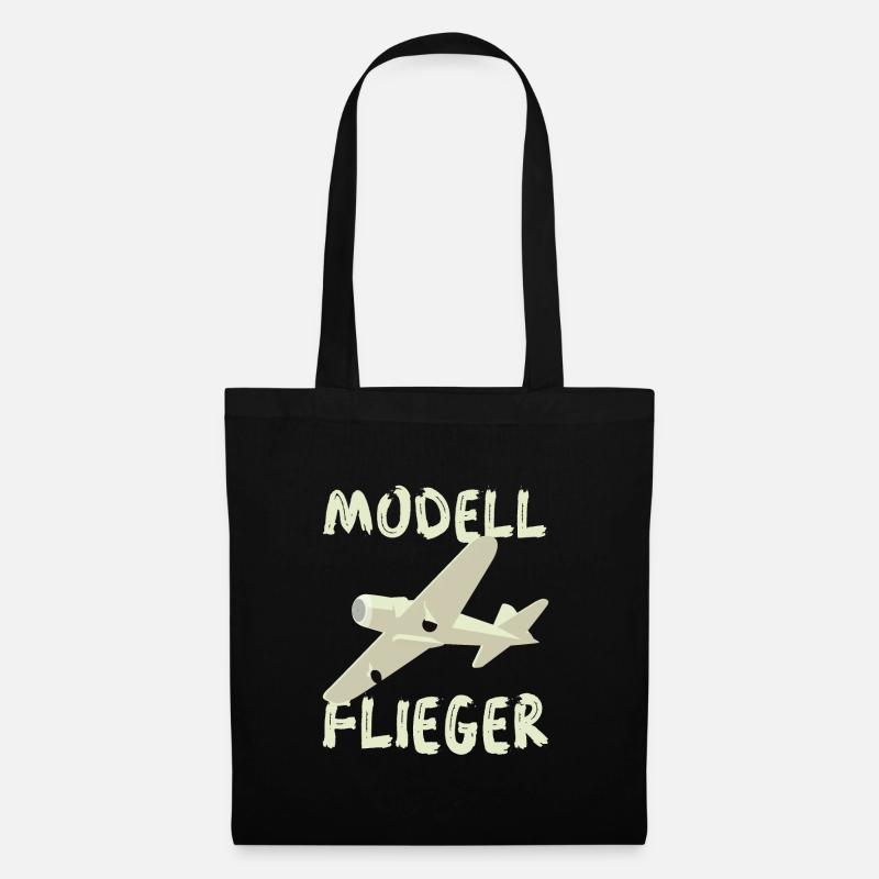 Modellflieger - Stoffbeutel - Schwarz