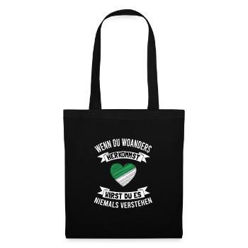 Mönchengladbach Fanartikel - Stoffbeutel - Schwarz - Vorne