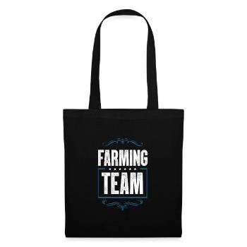 Farming Team - Stoffbeutel - Schwarz - Vorne
