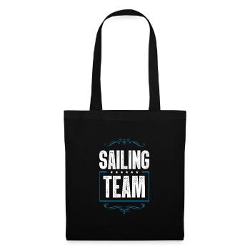 Equipe de voile - Sac en tissu - noir - Devant