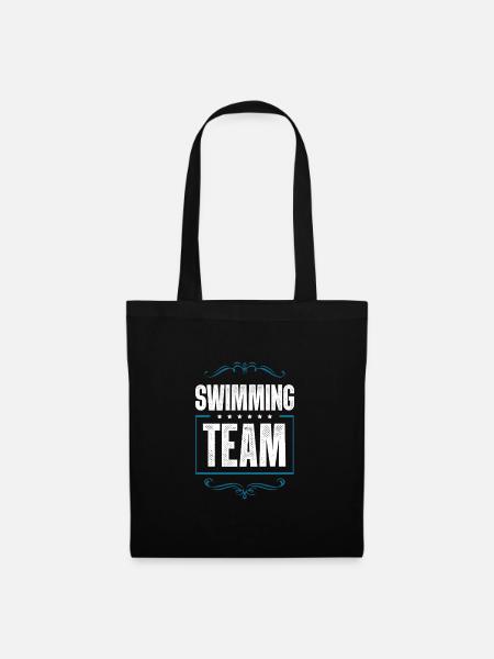 Swimming Team - Stoffbeutel - Schwarz
