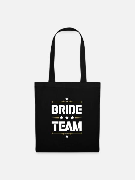 Bride Team - Stoffbeutel - Schwarz