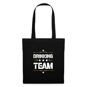 Équipe de boisson - Sac en tissu - noir - Devant
