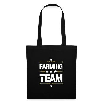 Farming Team - Stoffbeutel - Schwarz - Vorne