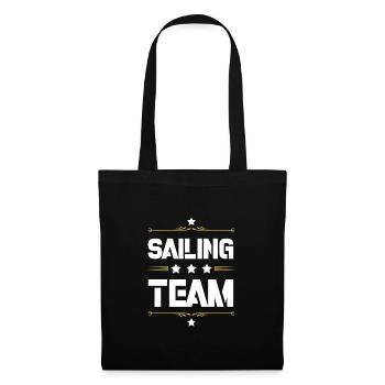 Equipe de voile - Sac en tissu - noir - Devant