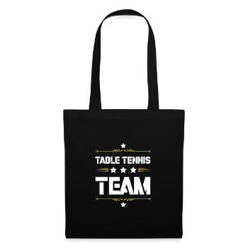 Table Tennis Team - Stoffbeutel - Schwarz - Vorne