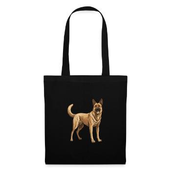 German Shepherd Dog - Tote Bag - black - Front
