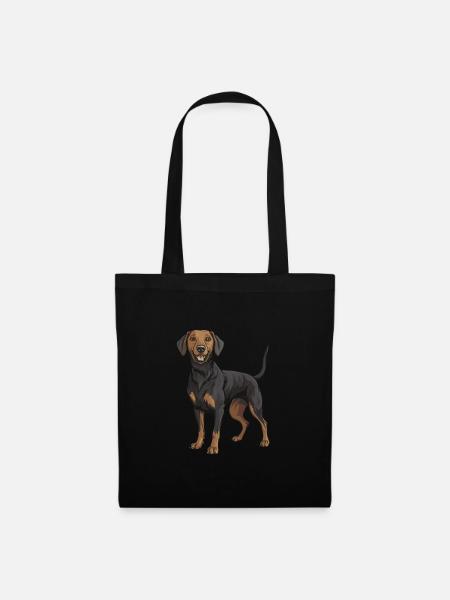 Dachshund Dackel - Stoffbeutel - Schwarz
