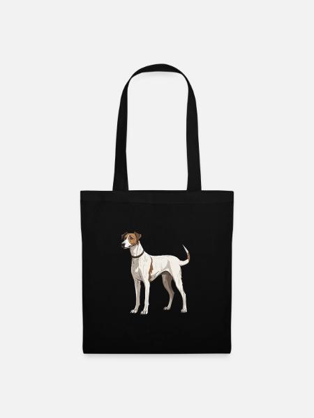 Greyhound Hund - Stoffbeutel - Schwarz