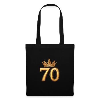 70 Number Crown - Tote Bag - black - Front