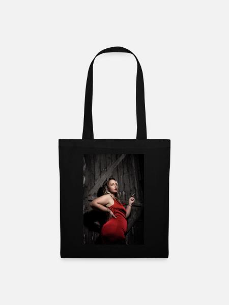 PINUP in red - Sac en tissu - noir