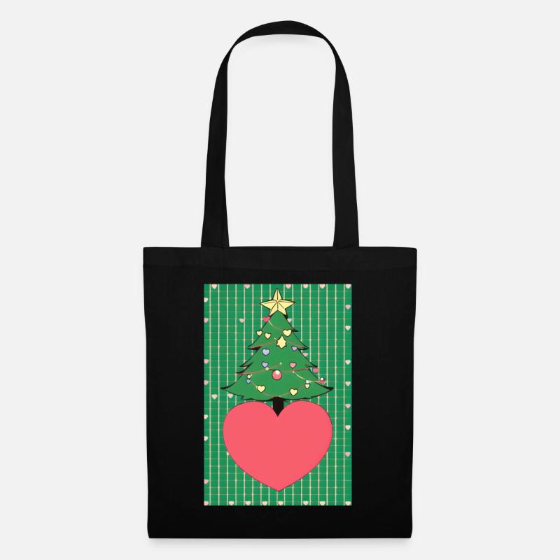 ChristmasLove - Stoffbeutel - Schwarz