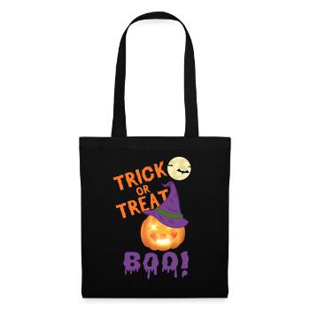Trick or Treat - Stoffbeutel - Schwarz - Vorne