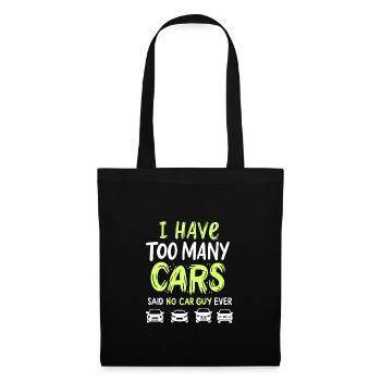 CAR GUY : Too Many Cars - Stoffbeutel - Schwarz - Vorne