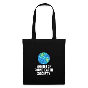 Sarcastic Flat Earth: membre de la Round Earth Society - Sac en tissu - noir - Devant