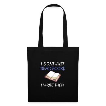 Writing / Writer: I Don't Just Read Books - Tote Bag - black - Front