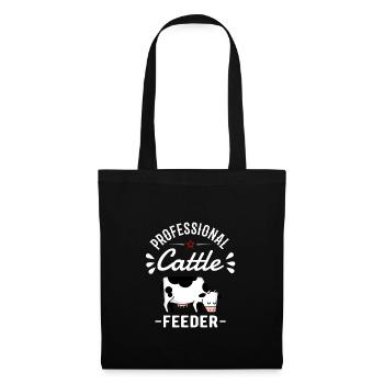 COW FARMER / CATTLE: Professional Cattle Feeder - Tote Bag - black - Front