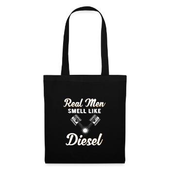 DIESEL MECHANIC/TRUCKER real men smell like diesel - Tote Bag - black - Front