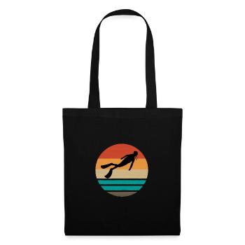 SCUBA DIVER SCUBA DIVING VINTAGE - Sac en tissu - noir - Devant