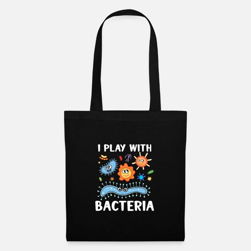 Microbiologo Microbiologia Laboratorio Staph Idea regalo - Borsa di stoffa - nero
