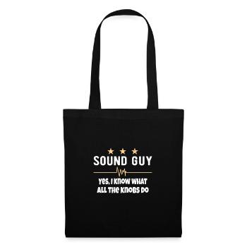 SOUND GUY / AUDIOLOGIST what all the knobs do - Tote Bag - black - Front