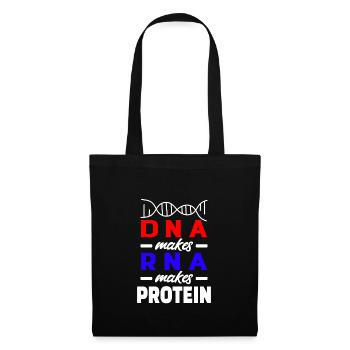 Biology Student Teacher Gift DNA Makes RNA - Stoffbeutel - Schwarz - Vorne