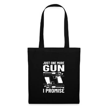 GUN RIGHTS GUN LOVER 2ND AMENDMENT: one more gun - Stoffbeutel - Schwarz - Vorne