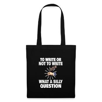 Author Writing Writer Literature Gift Idea - Tote Bag - black - Front