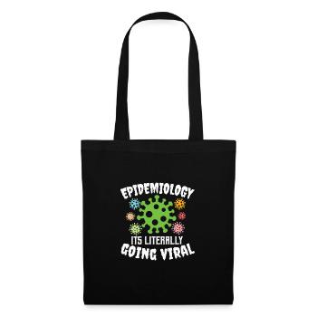 Mikrobiologe Mikrobiologie Labor Biologie Geschenk - Stoffbeutel - Schwarz - Vorne