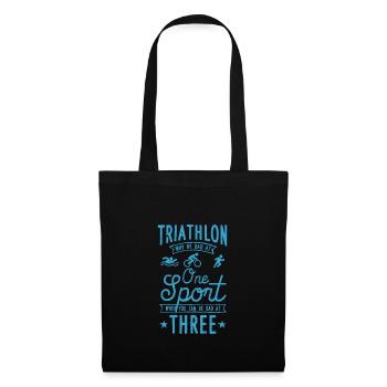 Triathlon Swim Bike Run Triathlete Sport Gift - Tote Bag - black - Front
