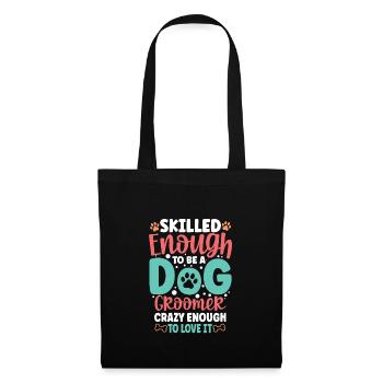 Chien Toilettage Chien Chiot Chien Toilettage Chien Sitter - Sac en tissu - noir - Devant