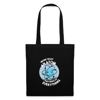 Science Atom Scientist Molecule Chemistry Biology - Tote Bag - black - Front
