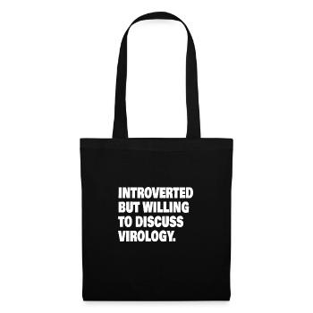 Microbiologiste Microbiologie Virologie Idée cadeau - Sac en tissu - noir - Devant