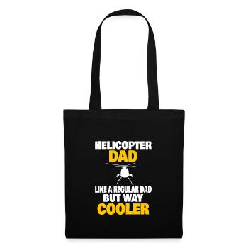 Helicopter Pilot Aviation Helicopter Dad - Tote Bag - black - Front
