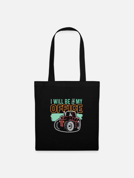 Funny Farmer Funny Farming Tractor Country Life - Tote Bag - black
