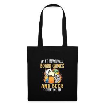 Board Games Beer Board Gamer Board Games & Beer - Stoffbeutel - Schwarz - Vorne