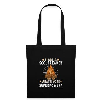 Scout Camping Outdoor Campfire Hiking Backpacking - Tote Bag - black - Front