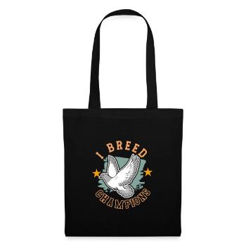 Pigeon Pigeon Racing Pigeon Racer Pigeon Keeper - Tote Bag - black - Front